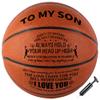 Moactiv Basketball Gifts for Parents for Their Sons - Suitable for Indoor and Outdoor - Personalized Christmas Graduate Day Gifts - Gifts with Love (Orange) view 1