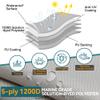 1200D 5-Ply T-Top Boat Cover for 17-19ft Center Console Boats with T Top Roof, Waterproof, Tear & Fade Resistant | Includes Motor Cover + Upgraded 15 Windproof Straps | All-Weather Protection view 2