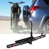 500LBS Motorcycle Hitch Carrier, Motorcycle Dirt Bike Scooter Carrier Hitch Mount Rack Hauler Trailer with Loading Ramp and Anti-Tilt Locking view 1