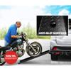 500LBS Motorcycle Hitch Carrier, Motorcycle Dirt Bike Scooter Carrier Hitch Mount Rack Hauler Trailer with Loading Ramp and Anti-Tilt Locking view 2