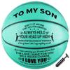 Moactiv Basketball Gifts for Parents for Their Sons - Suitable for Indoor and Outdoor - Personalized Christmas Graduate Day Gifts - Gifts with Love (Green) view 1
