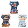 ALVABABY 3 Pack Swim Diapers, Baby/Toddler/Infant Snap Adjustable Reusable Swim Diaper Baby Gift for Boy and Girl Small 3SWY42 view 2