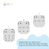 ALVABABY 3 Pack Swim Diapers, Baby/Toddler/Infant Snap Adjustable Reusable Swim Diaper Baby Gift for Boy and Girl Small 3SWY42 view 3