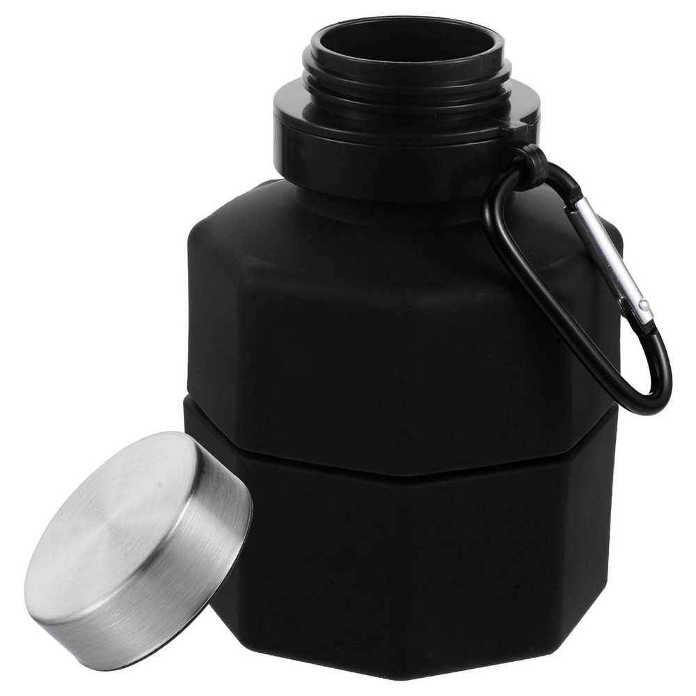 VANZACK Dumbbell Shape Portable Fitness Water Bottle Creative Sports Kettle for Outdoor Running High Strength Multifunctional Grip Design -burst for Workouts