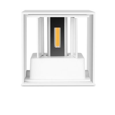 NANZU Outdoor Waterproof IP65 Wall Light 6W 12W LED Wall Light Indoor Wall Light Decorative Lighting Porch Garden Light Wall Light (Color : White, Size : Warm White_12W)