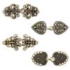 4 Pieces Vintage Sweater Clips to Hold Sweater Together, Dress Clips Back Cinch Shawl Cloak Clasp,Cardigan Scarf Waist Cincher Shirt Brooch Clip for Girl Women,Swirl Collar Clip view 1