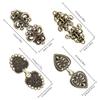 4 Pieces Vintage Sweater Clips to Hold Sweater Together, Dress Clips Back Cinch Shawl Cloak Clasp,Cardigan Scarf Waist Cincher Shirt Brooch Clip for Girl Women,Swirl Collar Clip view 3