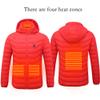Dressnu Heat insulation jacket men's electric USB thermostat heating cotton jacket Red 9 hot spots 4XL view 3