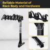 KYX Bike Rack for Car,SUV 2" Receiver Hitch Mount Bike Rack for 4 Bikes, Up to 143lbs Load, Bicycle Car Racks Foldable Heavy-Duty Frame, Tiltable, Safe & Stable Locking System Bike Carrier for Car view 2