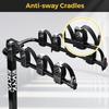 KYX Bike Rack for Car,SUV 2" Receiver Hitch Mount Bike Rack for 4 Bikes, Up to 143lbs Load, Bicycle Car Racks Foldable Heavy-Duty Frame, Tiltable, Safe & Stable Locking System Bike Carrier for Car view 3