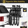 KYX Bike Rack for Car,SUV 2" Receiver Hitch Mount Bike Rack for 4 Bikes, Up to 143lbs Load, Bicycle Car Racks Foldable Heavy-Duty Frame, Tiltable, Safe & Stable Locking System Bike Carrier for Car view 4