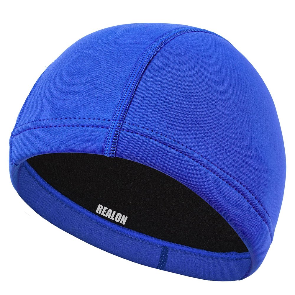 REALON Neoprene Diving Hood Wetsuit Cap for Men Women and Youth 3mm Thermal Scuba Headband Swim Beanie, Long Hair Protection Hat for Swimming Surfing Windsurfing Snorkeling Water Sports