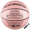 Moactiv Pink Basketball - Personalized Graduation Gift for Granddaughters - Official Size 7.29 Inches, 1 Piece view 1