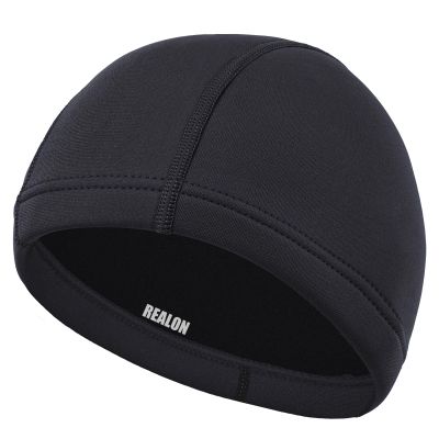 REALON Neoprene Diving Hood Wetsuit Cap for Men Women and Youth 3mm Thermal Scuba Headband Swim Beanie, Long Hair Protection Hat for Swimming Surfing Windsurfing Snorkeling Water Sports