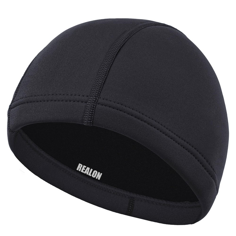 REALON Neoprene Diving Hood Wetsuit Cap for Men Women and Youth 3mm Thermal Scuba Headband Swim Beanie, Long Hair Protection Hat for Swimming Surfing Windsurfing Snorkeling Water Sports