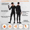 Yuerlian Thermal Underwear for Men Long Fleece Lined Gear Bottom Top Set Base Layer for Cold Weather Light Gray view 4