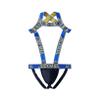 JOCKMAIL Mens Harness with Jockstrap Bodysuit Sexy Mens Shoulder Straps G-String Thong Shoulder Strap Fitness One-piecs (X-Large,Blue) view 2
