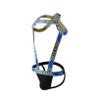 JOCKMAIL Mens Harness with Jockstrap Bodysuit Sexy Mens Shoulder Straps G-String Thong Shoulder Strap Fitness One-piecs (X-Large,Blue) view 3