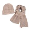 Autumn Winter Children's Hat Scarf Two Piece Set For Boys And Girls Solid Color Knitted Hat Woolen Neck Scarf view 3