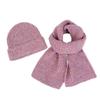 Autumn Winter Children's Hat Scarf Two Piece Set For Boys And Girls Solid Color Knitted Hat Woolen Neck Scarf view 4