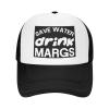 Outftnes Save Water Drink Margs Baseball Cap for Men Women Adjustable Mesh Trucker Hat Black view 2