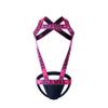 JOCKMAIL Mens Harness with Jockstrap Bodysuit Sexy Mens Shoulder Straps G-String Thong Shoulder Strap Fitness One-piecs (Large,Rose) view 1