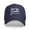Get Er Done Hat Adjustable Sandwich Peaked Cap Outdoor Sports Baseball Cap Trucker Cap Navy Blue view 2