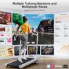 DeerRun Foldable Walking Pad Treadmill for Home & Office, Under Desk Walking Pad Treadmill with 9% Manual Incline and Handlebar, 0.67.5 MPH, 300 lb Capacity, App & Remote Control view 4