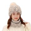Winter Women's Hat Scarf Set Hat Scarf For Women Girls Warm Beanies Hat For Girls Scarf Winter Hats view 3