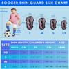 BROTOU Shin Guards Soccer Kids 2-18, Youth Soccer Shin Guards, Adjustable Straps Shin Pads Protection Equipment with Ankle and Leg Calf Protection (M, Black&Pink) view 4