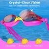 Delfina elfina Toddler Swimming Goggles  2 to 7 Years Old Kids Swim Goggles - Comfortable No Leak Anti-Fog Kids Goggle for Swimming | Boys and Girls Pool Goggle | Pink view 2
