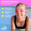 Delfina elfina Toddler Swimming Goggles  2 to 7 Years Old Kids Swim Goggles - Comfortable No Leak Anti-Fog Kids Goggle for Swimming | Boys and Girls Pool Goggle | Pink view 3