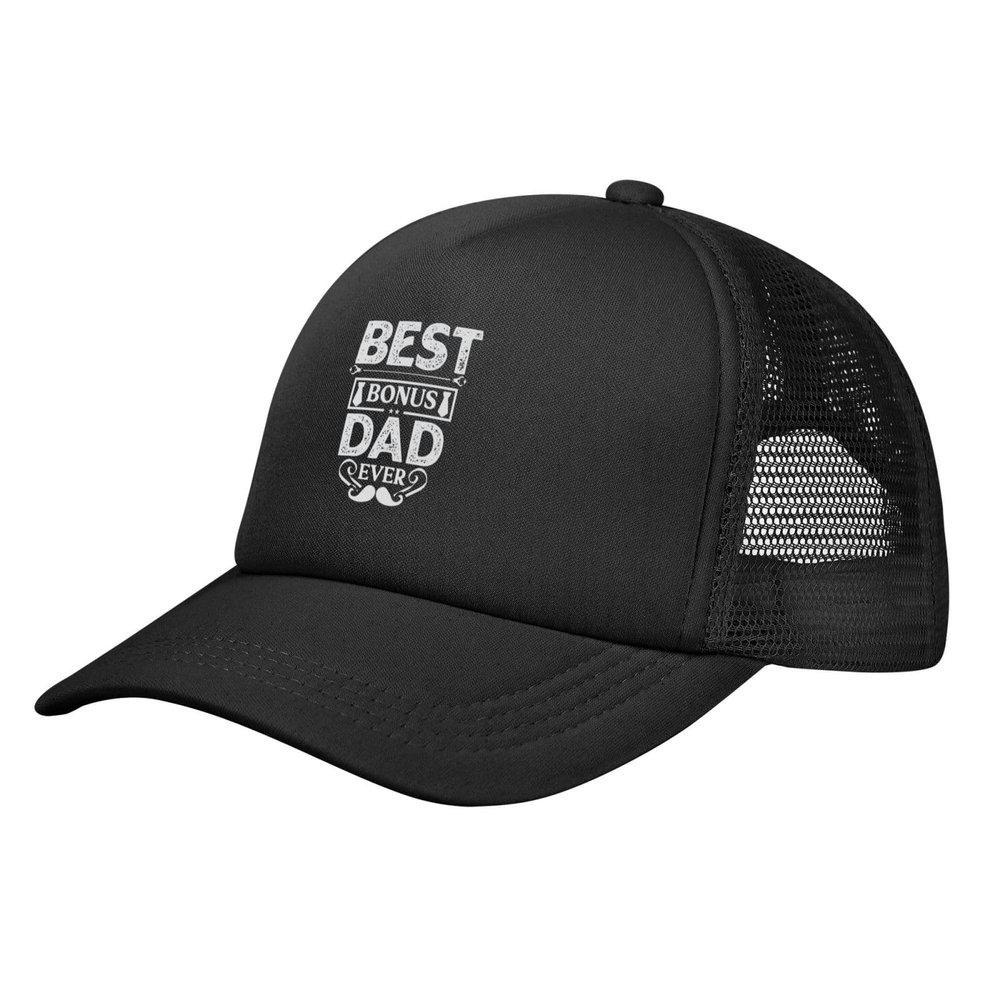 Best Bonus Dad Ever Baseball Caps for Men 90s Vintage Washed Denim Adjustable Baseball Caps