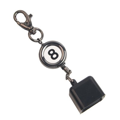 LAKE OF FIRE Billiard Chalk HolderPool Chalk Holder with Retractable Key Ring,Pool Table Accessories for Billiard Lovers(Square)