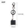LAKE OF FIRE Billiard Chalk HolderPool Chalk Holder with Retractable Key Ring,Pool Table Accessories for Billiard Lovers(Square) view 2