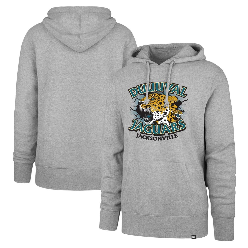 47 Men's Gray Jacksonville Jaguars DUUUVAL Regional Headline Pullover Hoodie