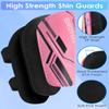 BROTOU Shin Guards Soccer Kids 2-18, Youth Soccer Shin Guards, Adjustable Straps Shin Pads Protection Equipment with Ankle and Leg Calf Protection (XS, Pink) view 2