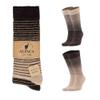 Goonsie Alpaca Wool Socks, Winter Comfort and Warm for Men & Women Alpaca-Merino blend Boot Socks Thermal Cushioned (2 Pairs - Medium - Stripe) view 2