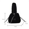 SXLINGDO Plush Bucket Handbag, Drawstring Crossbody Bag, Fluffy Shoulder Tote Bag, Furry Purse for Women Fashion Casual Daypack (Pink) view 2