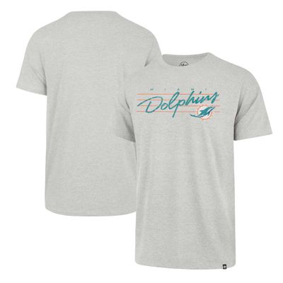 47 Men's Gray Miami Dolphins Downburst Franklin T-Shirt