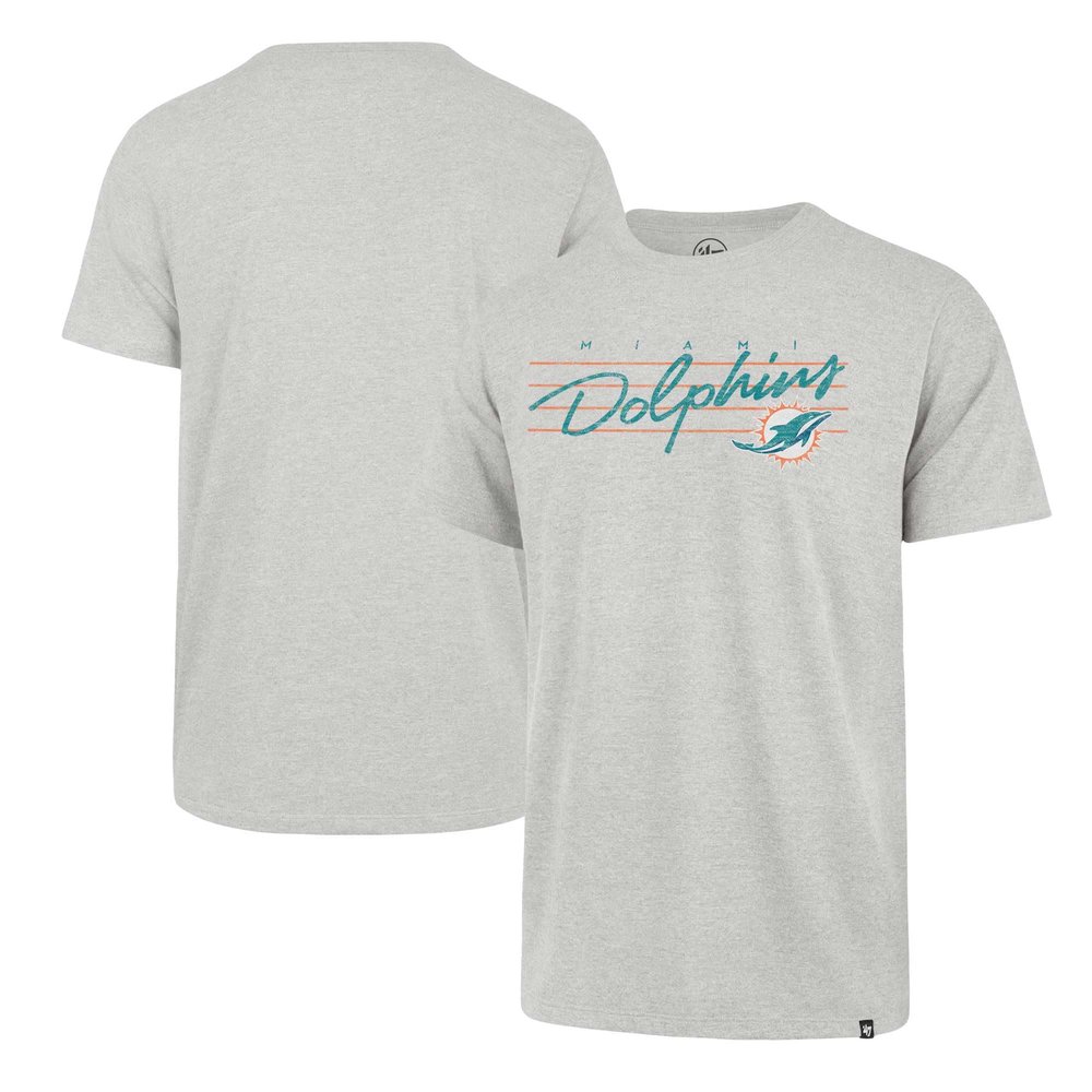 47 Men's Gray Miami Dolphins Downburst Franklin T-Shirt
