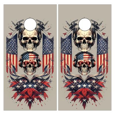 24 * 48in Cornhole Board Wraps Decals Transform Your Cornhole Game with Stylish Customization Explore a Variety of Cornhole Board Wraps Decals Game Stickers for a Unique Touch Colorful Skull