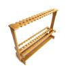 Bamboo Fishing Rod Display Rack Storage Rack Fishing Tackle Shop Display Rack Multi-Functional Display Rack 47 Fishing Tackle Racks, Log Colour view 1