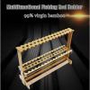 Bamboo Fishing Rod Display Rack Storage Rack Fishing Tackle Shop Display Rack Multi-Functional Display Rack 47 Fishing Tackle Racks, Log Colour view 2