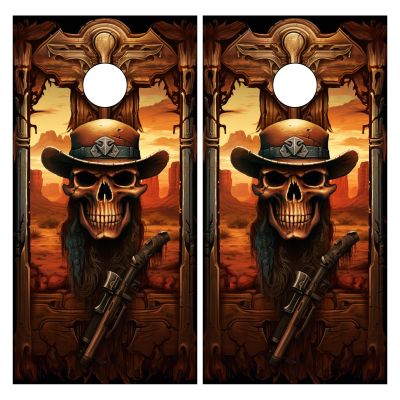 HANGNOW Cornhole Board Wraps & Decals Transform Your Cornhole Game with Stylish Customization Explore a Variety of Cornhole Board Wraps Decals and Game Stickers for a Unique Touch Skull