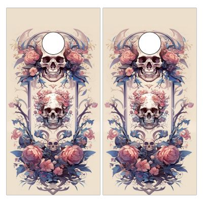 24 * 48in Cornhole Board Wraps Decals Transform Your Cornhole Game with Stylish Customization Explore a Variety of Cornhole Board Wraps Decals Game Stickers for a Unique Touch Colorful Skull