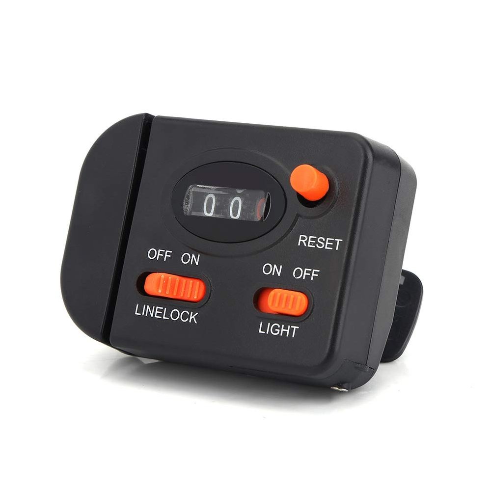 Akozon Profional Clip on,Profional Clip on Rod Fishing Line Counter Depth Finder Digital Diaplay 99m