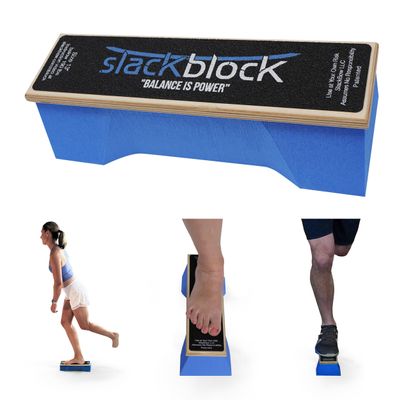 SlackBow SlackBlock Athletic Balance Trainer Improve Balance, Stability, and Athletic Performance Condition Your Body and Prevent Injury - Compact and Portable 13