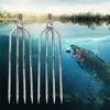 Gavigain 4 Prongs Harpoon Hook Barb,Outdoor Fishing Tackle for Outdoor Fishing Tackle Catching Fish in River Lake Capable Stainless Steel Fishing Spear for Outdoor Tackle view 1