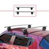 acpar Compatible with Nissan Juke (F15) 2010-2019 ACE-4 Car Roof Rack Cross Bar Grey Aluminium 2 Bars view 2